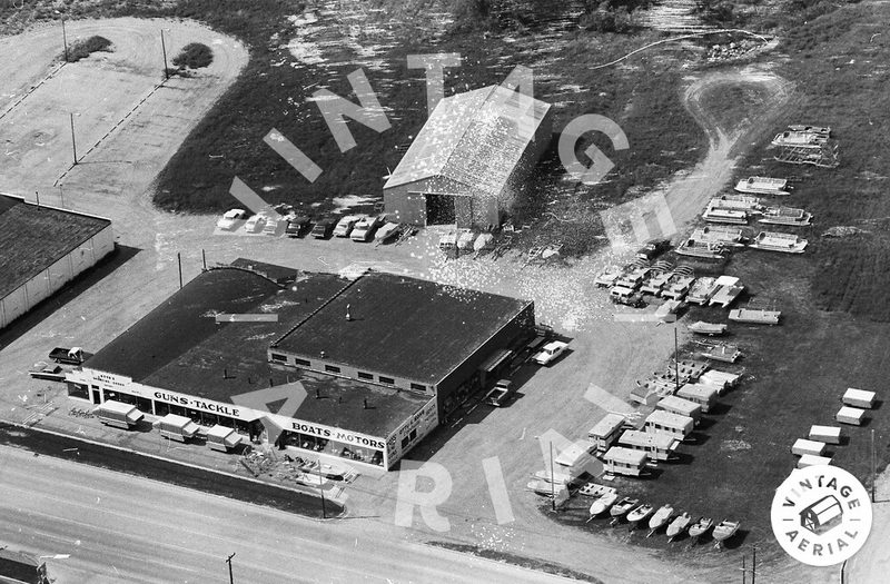 Ottos Sporting Goods - 1969 Aerial (newer photo)